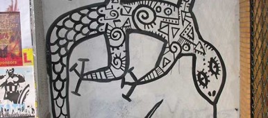 Pintada callejera en Atenas