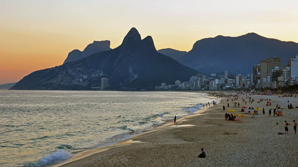 La playa de Ipanema, en Río de Janeiro, es una de las más bellas del mundo