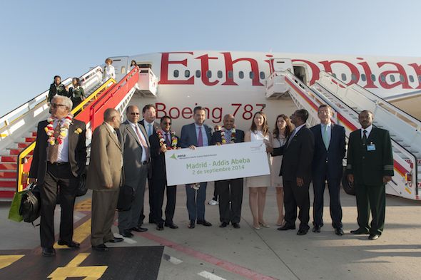 El Aeropuerto Adolfo Suárez Madrid-Barajas estrena ruta a Addis Abeba de la mano de Ethiopian Airlines, que inicia hoy operaciones en España
