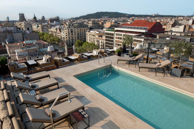 Terraza del Majestic Hotel & Spa de Barcelona