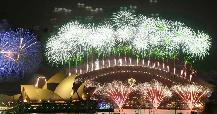 Fiesta de Nochevieja y Año Nuevo en Sydney, Australia