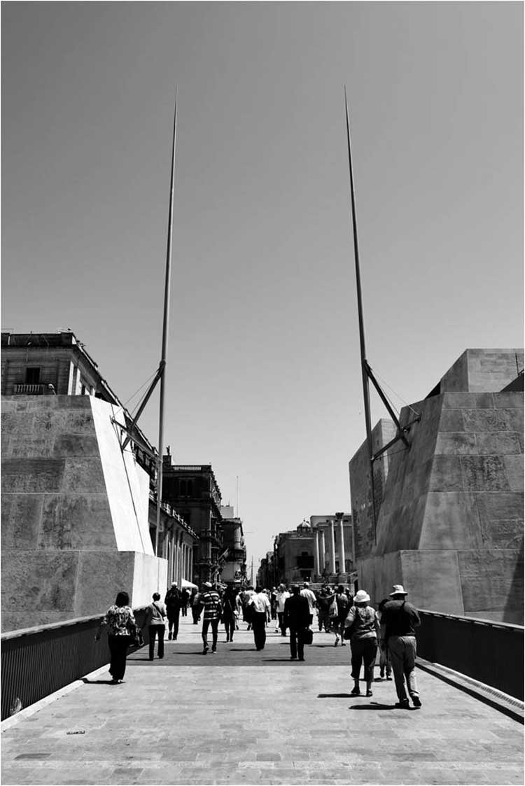 Puente del Valleta City Gate de Renzo Piano
