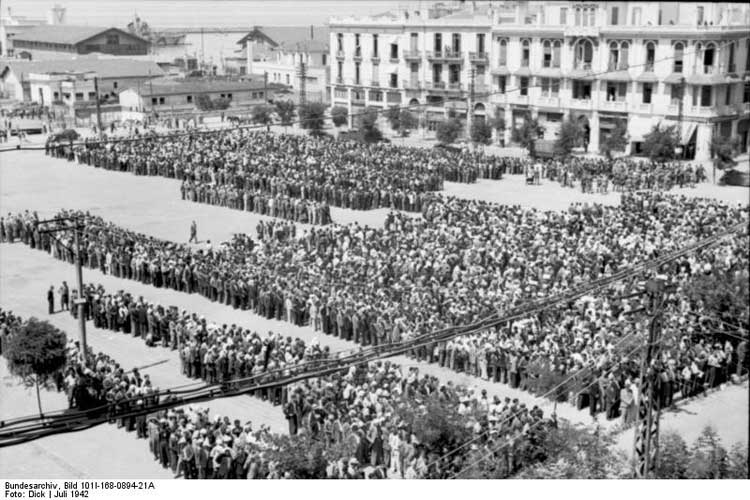 Deportación de los judíos de Salónica. Foto © Bundesarchiv