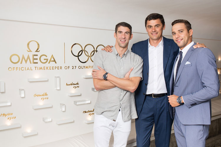 OMEGA reúne a las leyendas de la natación Michael Phelps, Chad le Clos y Alexander Popov