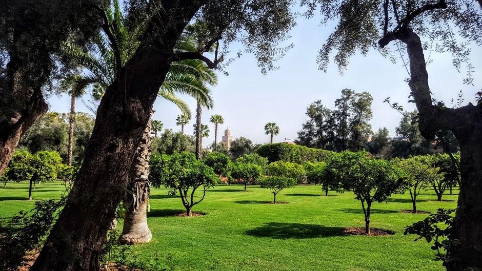 La Koutobia desde los jardines del hotel La Mamounia Marrakech. © Tu Gran Viaje