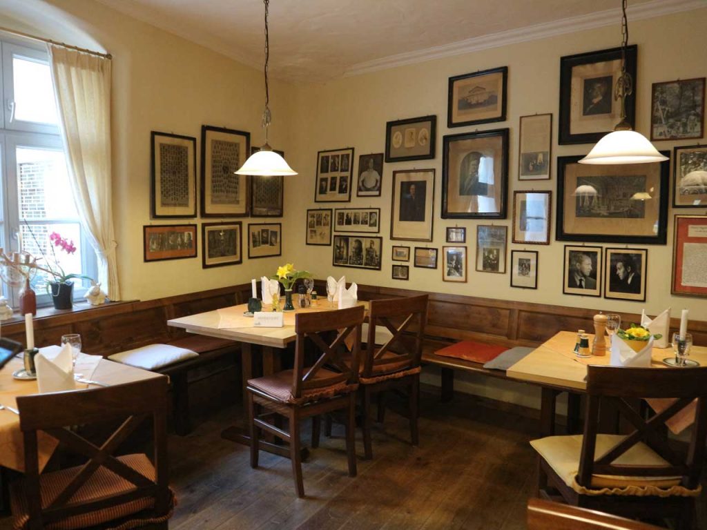 La mesa de Richard Wagner en el restaurante Eule de Bayreuth. © Tu Gran Viaje. Viajar a Bayreuth
